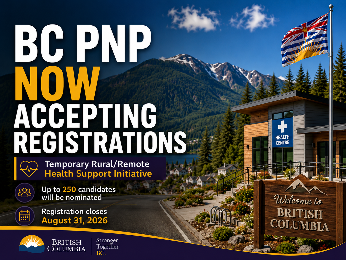 BC PNP Now Accepting Registration